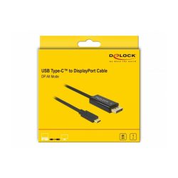 Delock USB C-Displayport kábel 1m